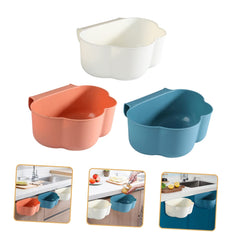 VALICLUD 3pcs Mini Hanging Trash Can for Kitchen Cabinet Door Odorless Garbage Bin Under Sink Sturdy Plastic Waste Container for Home Organization and Small Spaces