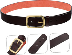 VANZACK 1piece Men's Brown Belt for Jeans Casual Belt Vintage for Everyday Wear