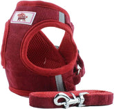Pet Harness and Leash, Dog Vest Harness with Reflective Adjustable Neck and Chest Strap Breathable for Puppy Small Medium Dog (S, Red)