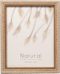 Rustic & Modern Decorative Wall & Tabletop Picture Frame For Home & Office, 8" x 10", Brown