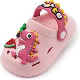 Toddler Shoes Little Kid Clogs Slide Sandals for 0-8yrs Kids Unisex Girls Shoes and Boys Shoes Garden Shoes Cartoon Slides Slip-Resistance Sandals Beach Slippers