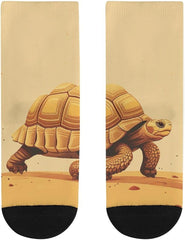 11.8 Inch Ankle Socks Walking in The Desert Socks for Women Men Low Cut Thin Sock Soft Moisture-Wicking Sock for Running Sports