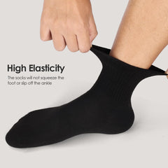 10-Pair Pack Athletic Crew Socks for Men, Soft and Breathable Mid-calf Socks Men (Black 9000)