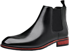 SywzX&xfybz Men's Chelsea Boots Classic Business Leather Shoes Casual Dress Ankle Boot