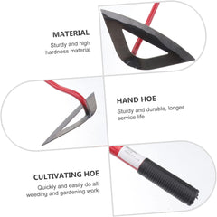 Kisangel Ergonomic Design Hand Hoe Garden Hoe Multipurpose Gardening Tool for Weeding Cultivating Planting