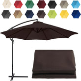 Replacement Parasol Canopy Sun Umbrella Replacement Cloth for 200cm-6 Arms 2.7m-6 Arms 2.7m-8 Arms 300cm-6 Arms 300cm-8 Arms(Red,6 Ribs-6.5ft)