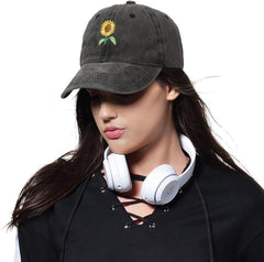 XYIYI Vintage Washed Distressed Baseball Cap Adjustable Cotton Dad Hat for Women Men