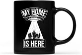 My Ride | Alien Flying Saucer UFO Abduction T b Coffee Mug, Gift For Men, Women, Coffee Cup 11oz - 15oz