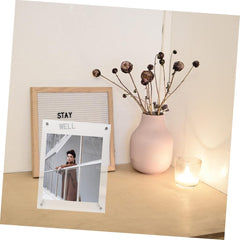 Acrylic Photo Frame for Certificates and Awards Display Stand for Business Licenses and Pictures Stylish Desktop Decoration for Use