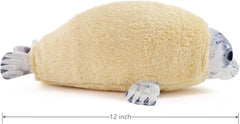 Chubby Blob Young Seal Pillow Soft Plushies, Cute Ocean Stuffed Animals Plush Toy, Room Decor,Throw Pillow Doll Big Plush Toys Gift for Girlfriend,Boys, Girls (Small(12 in))
