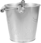 balacoo Iron Flower Pot Handheld Metal Planter for Use Decorative Succulent Bucket for Home and Patio Vintage Design with Stable Base for Plants and Flowers