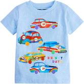 Toddler Boys' Short Sleeve Tees Cotton Casual Car Graphic Crewneck Summer Top Clothes T Shirts Short Sleeve