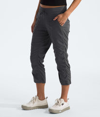 THE NORTH FACE Women's Aphrodite 2.0 Capri | Moisture Wicking, Water Repellent, Upf 40+, Rib Knit Waistband, Drawcord Leg