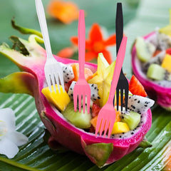 Plastic Forks Bulk, 6.5"/16.5cm Disposable Forks, Plastic Forks Heavy Duty for Utensils, Parties, Dinners, Catering Services, Family Gatherings, and Everyday Use(150 Pcs)