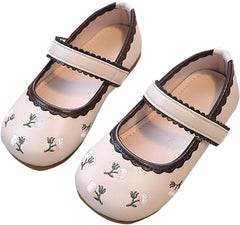 Little Kid Shoes Big Girl's Dress Mary Jane Ballet Flower Girl Wedding Party Ballerina Flat School Shoes