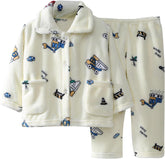 Boys Girls Winter Fleece 𝐏a𝐣amas Set Kids Toddler Flannel 𝐏js Button Down 𝐒leepwear 𝐂artoon 4t Clothes for Boys