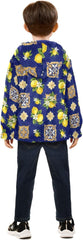 CHIFIGNO Yellow Lemons Dark Blue Toddler Hooded Jacket Lightweight Thick Sweatshirt Jacket 3T