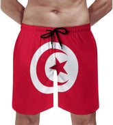 Tuvalu Flag Mens Summer Beach Short Casual Swimming Board Shorts