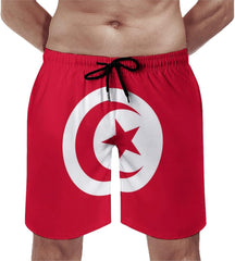 Tuvalu Flag Mens Summer Beach Short Casual Swimming Board Shorts