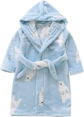 Toddler Boys Cartoon Car Fleece šathšæobe Soft Plush Flannel Fuzzy Hooded š„obes š£aš·amas š¦leepš ear for Kids