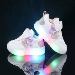 Boys Girls Sneakers Infant Kids Light Up Canvas Shoes for Toddler Toddler Girls Light Up Shoes Piđ§k Toddler Shoes