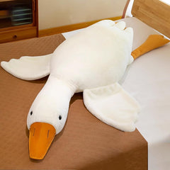 19.5 Inches Goose Stuffed Animal Stuffed Goose Plush White Swan Throw Pillow Toy (White, 19.5")