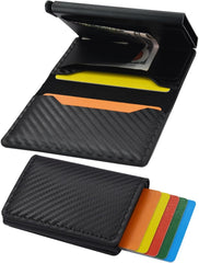 Slim Wallet for Men/Women, RFID Protection, Minimalist Men's Wallet, Credit Card Holder, Stylish Men Wallet for Security & Convenience, Front Back Pocket Wallet, Support 8 Cards,Brown