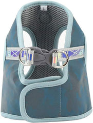 Pet Harness and Leash Set Adjustable Dog Reflective Vest Harness for Puppy Small Medium Dog (M, Blue)