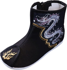 Christmas Boots for 2 to 12 Years Cotton Boots Boys Cloth Shoes Children Embroidered Shoes Boys Hanfu Shoes Boots