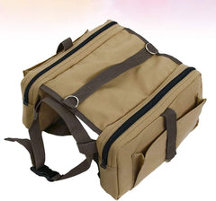 Dog Camping Backpack Dog Canvas Backpack Doggie Backpack Dog saddlebag Hiking Backpack Doggy Backpacks Dog Rucksack Backpack Dog Backpack Saddle Bag Travel Breathable