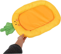 POPETPOP Soft Plush Dog Bed for Small Dogs Breathable Pet Mat for Crate Comfortable Cat Sleeping Pad for Travel Optimal Airflow Serene Environment