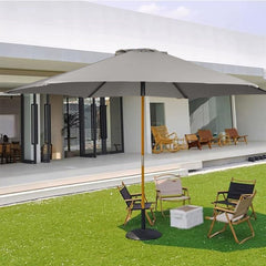 Sun Umbrella Replacement Canopy Cloth, Garden Patio Parasol Canopy Fabric Cover, Water Resistant Market Table Umbrella Replacement Top Canopy, 6 Arms(Topaz,2.5m/8ft)