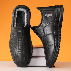 Men’s Winter Boots - Warm Insulated Snow Boots, Thick Lined Short Boots Cold Weather Protection, Soft Sole, Comfortable Fit for Outdoor Activities, Non-Slip (11,Black)