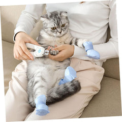 Toyvian Waterproof Dog Boots for Puppies Non-Slip Rain Shoes Rugged Sole 4-Pack Cold Weather Protection for Outdoor Use