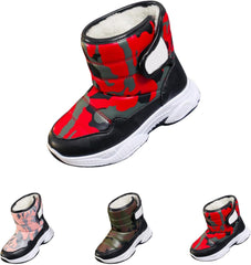 Kids Chunky Warm Snow Boots Boys Girls Winter Waterš½roof Outdoor Slip š„esistant Cold Weather Comfy Soft Shoes