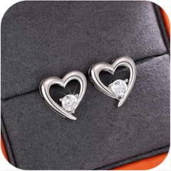 925 Sterling Silver Earrings for Women Trendy White Gold Plated Cubic Zirconia Hypoallergenic Earrings Jewelry Gift for Her