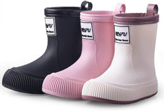 IWIHMIV Toddler Waterproof Shoes Rainboots for Toddlers Boys Kids Rain Boots Waterproof Rubber Boots Kid Rain Boots