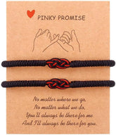 Red String Promise Bracelets for Couples Lovers Matching Protection Bracelets for Women Men Friends