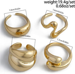 Stackable Rings for Women Ring Set Stacking Rings Knuckle Rings Stylish Jewelry Gift