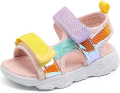 IWIHMIV Sport Sandals for Boys Girls Summer Breathable Sandals Toddler Boys Closed Toe Athletic Outdoor Walking Sandals