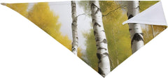 Birch Trees Dog Bandana Pet Scarf Accessories for Small Medium Dogs Cats Photo Prop, Triangle Pet Bandanas Adjustable Puppy Bib Washable Dog Kerchief Puppy Neckerchief
