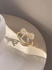 Fashionable Adjustable Opening Ring Faux Pearl Design Personalized Finger Ring Suitable For Daily Wear And Parties