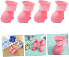 SUPVOX 4pcs Pet Rain Boots for Dogs -Resistant Dog Shoes for Rainy Days and Snowy Weather