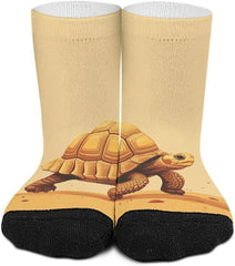 11.8 Inch Ankle Socks Walking in The Desert Socks for Women Men Low Cut Thin Sock Soft Moisture-Wicking Sock for Running Sports