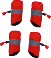 UPKOCH 4Pcs Winter Dog Boots Non Slip Paw Protectors Cute Christmas Dog Shoes Soft Sole for Comfort Traction for Pets