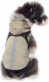 Dog Clothes, Dog Raincoat with Harness Reflective Dog Slicker Poncho Breathable Waterproof Dog Hoodie Rain Jacket for Puppy Small Medium Dogs (2XL:Grey)