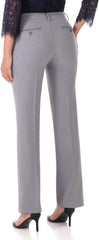 Rekucci Women's Smart Stretch Desk to Dinner Straight Leg Pant w/Zipper Closure