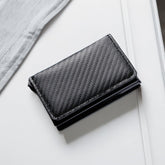 Wallet for Men, Smart Wallet for Men, Simple Credit Card Holder, Anti-theft Brush Auto Eject Card Case RFID Barrier, Pop-Up Business Card Box, Small and Ultra-Thin