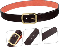 1piece Men's Casual Brown Belt Vintage Style Belt Retro for Jeans and Dress Wear for Business and Daily Use