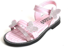 Toddler Girls Butterfly Sandals Summer Outdoor Closed Toe Soft Rubber Sole Beach Water Shoes Dress Girls Dress